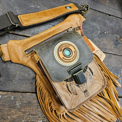 Luxe Hippers bruin vintage bruin ibiza franje