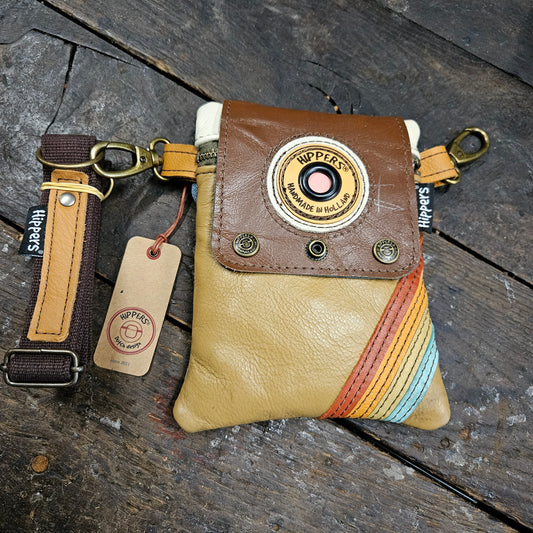 Hippers 2-zijdig jeans/beige vintage striping