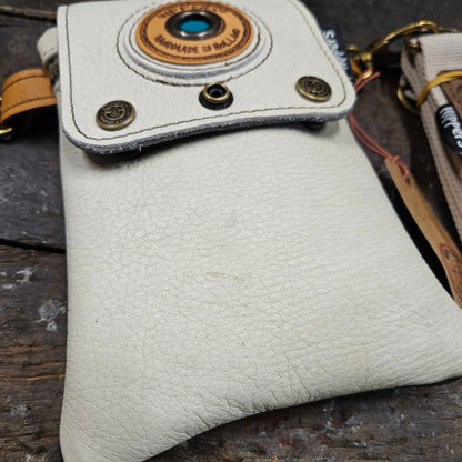 Hippers 2-zijdig vintage creme /olijfgroen