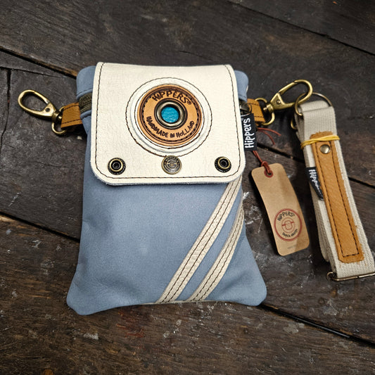 Hippers 2-zijdig vintage creme /lichtblauw sport