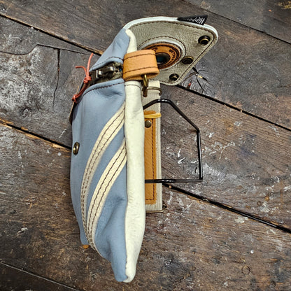 Hippers 2-zijdig vintage creme /lichtblauw sport