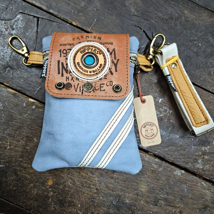 Hippers 2-zijdig cremewit/blauw vintage sport