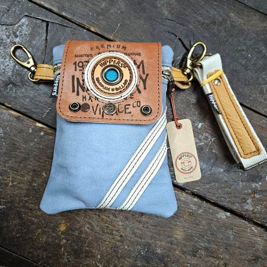 Hippers 2-zijdig cremewit/blauw vintage sport