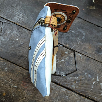 Hippers 2-zijdig cremewit/blauw vintage sport