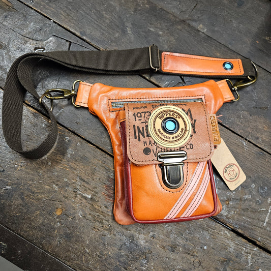 Luxe Hippers zalm/oranje sport vintage
