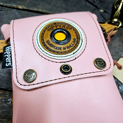 Hippers 2-zijdig vintage oranje croco/roze