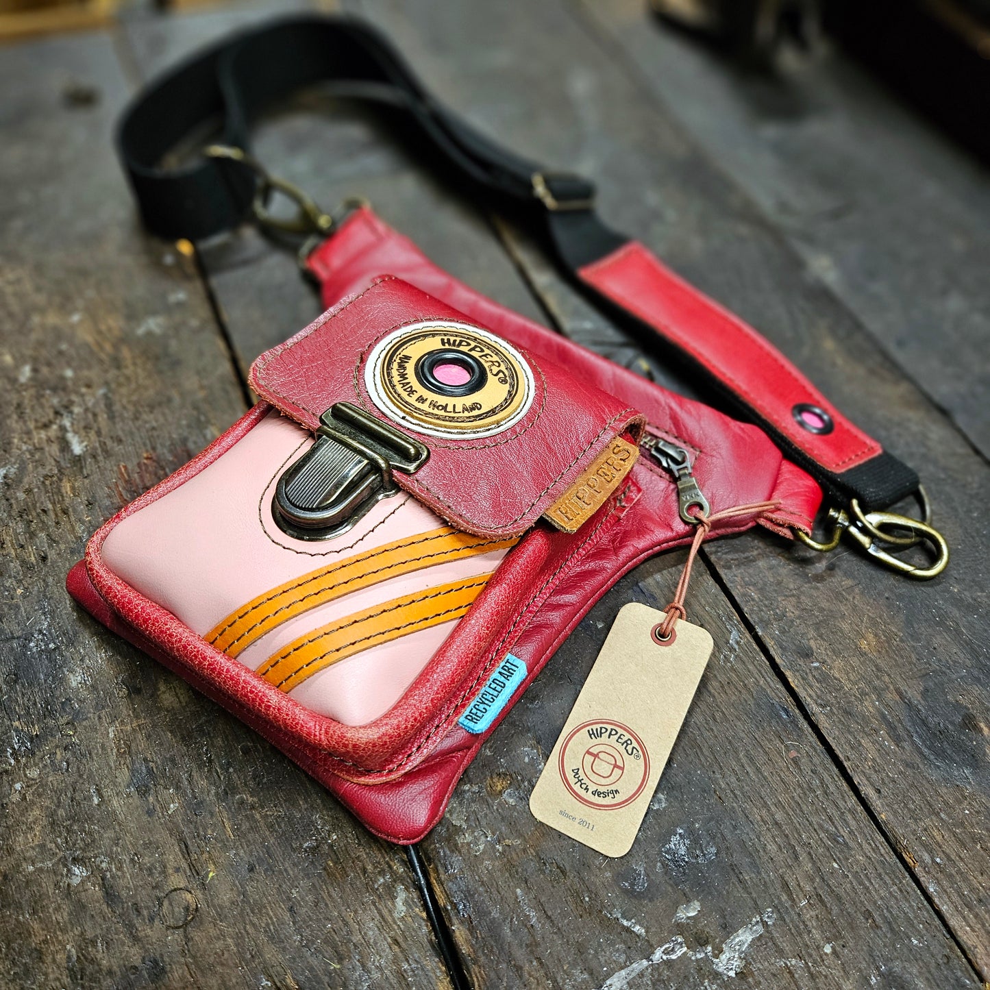 Luxe Hippers rood roze sport