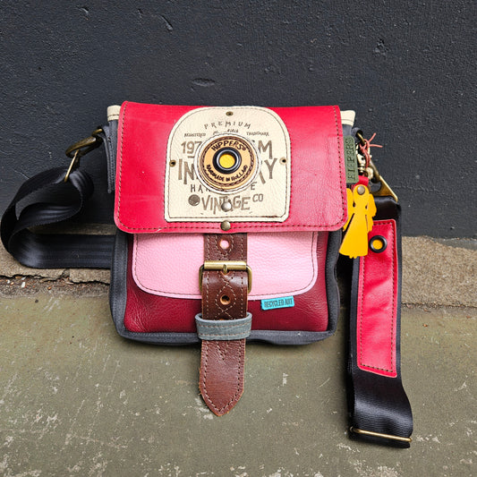 Gordeltas mini rood roze
