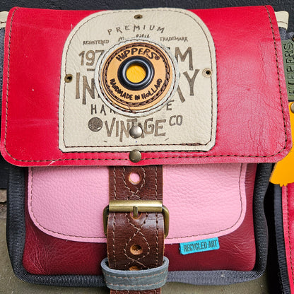 Gordeltas mini rood roze