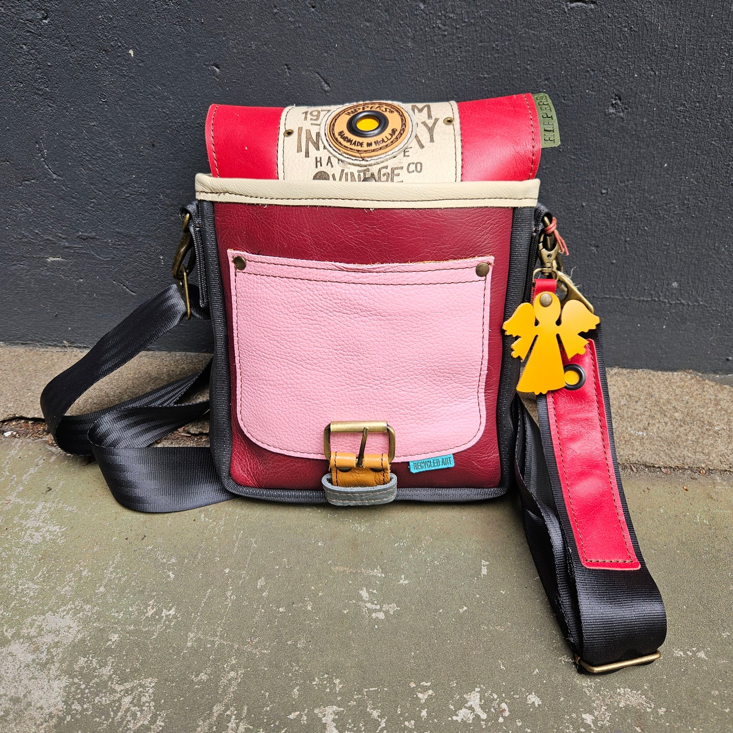 Gordeltas mini rood roze