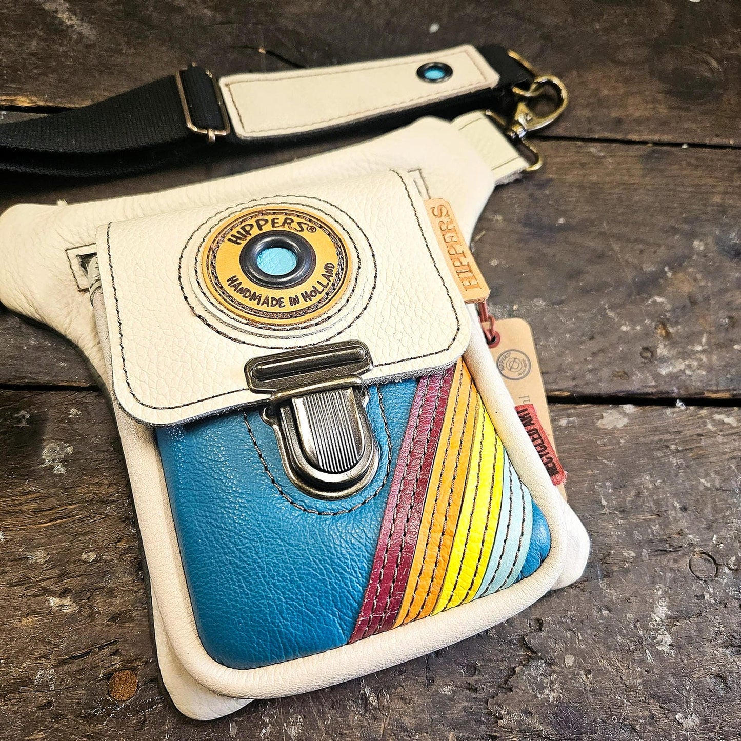 Luxe Hippers creme/aqua vintage