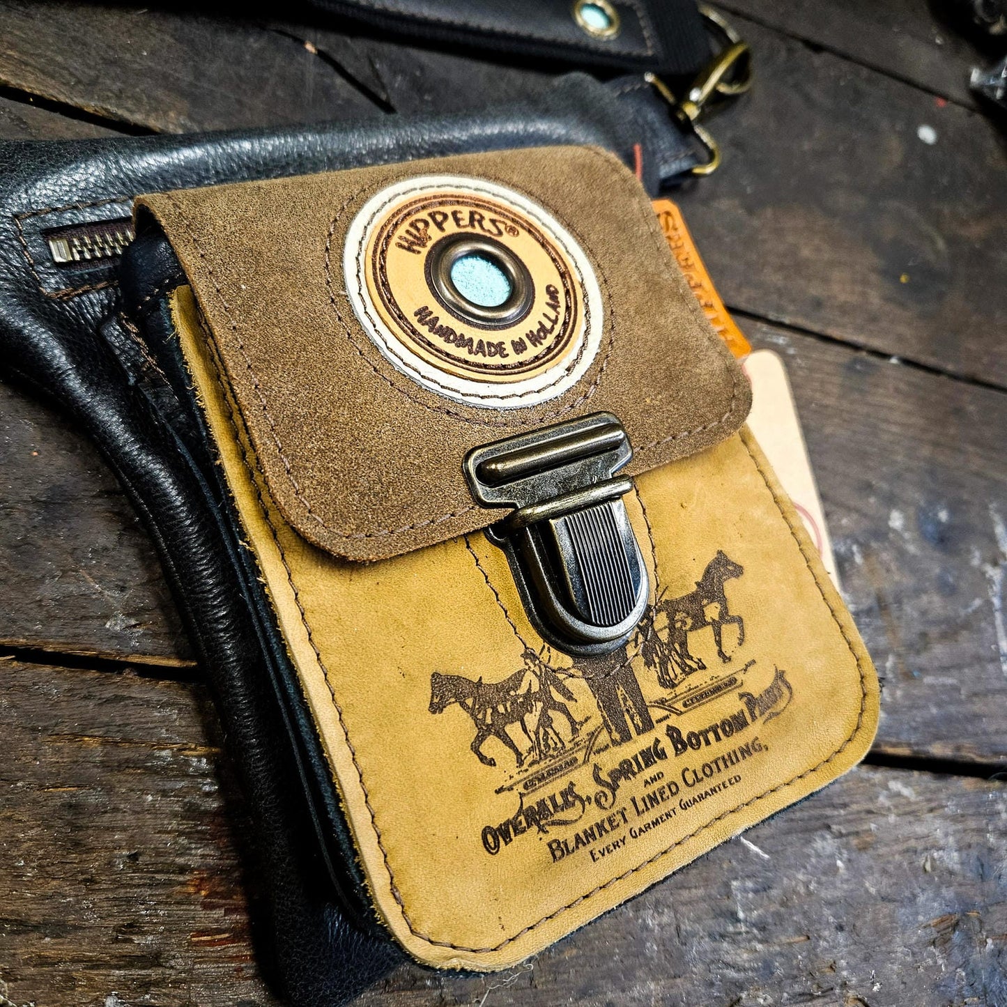Luxe Hippers zwart bruin vintage II