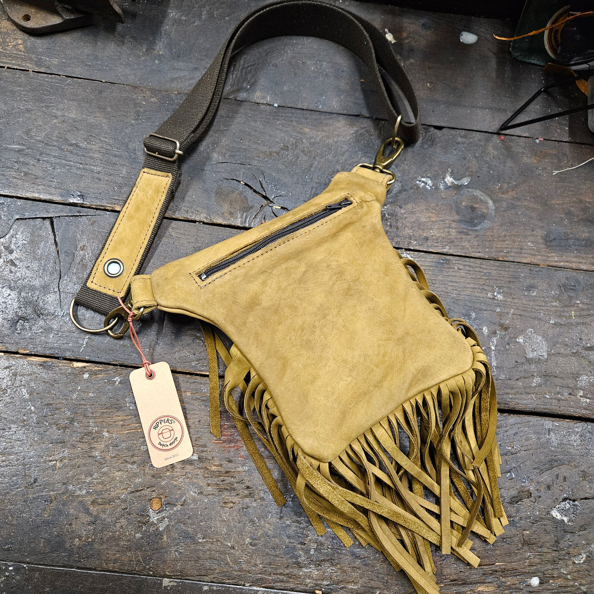 Luxe Hippers bruin franje I