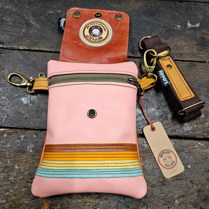 Hippers 2-zijdig vintage roze/ oranjerood