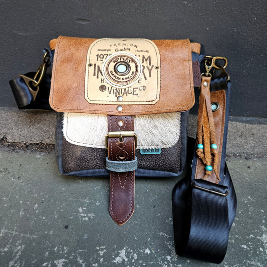Gordeltas mini bruin vacht