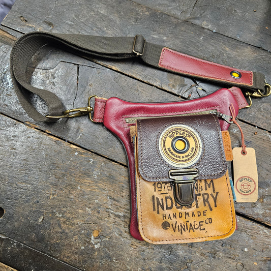 Luxe Hippers rood vintage/industry