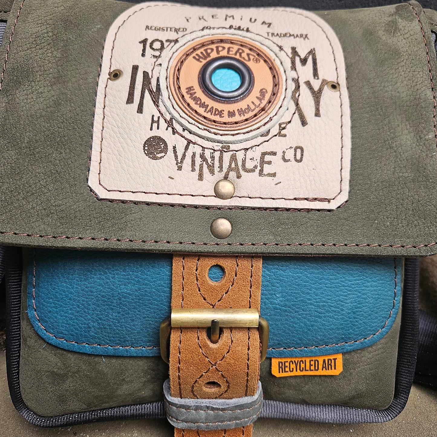 Gordeltas mini groen aqua
