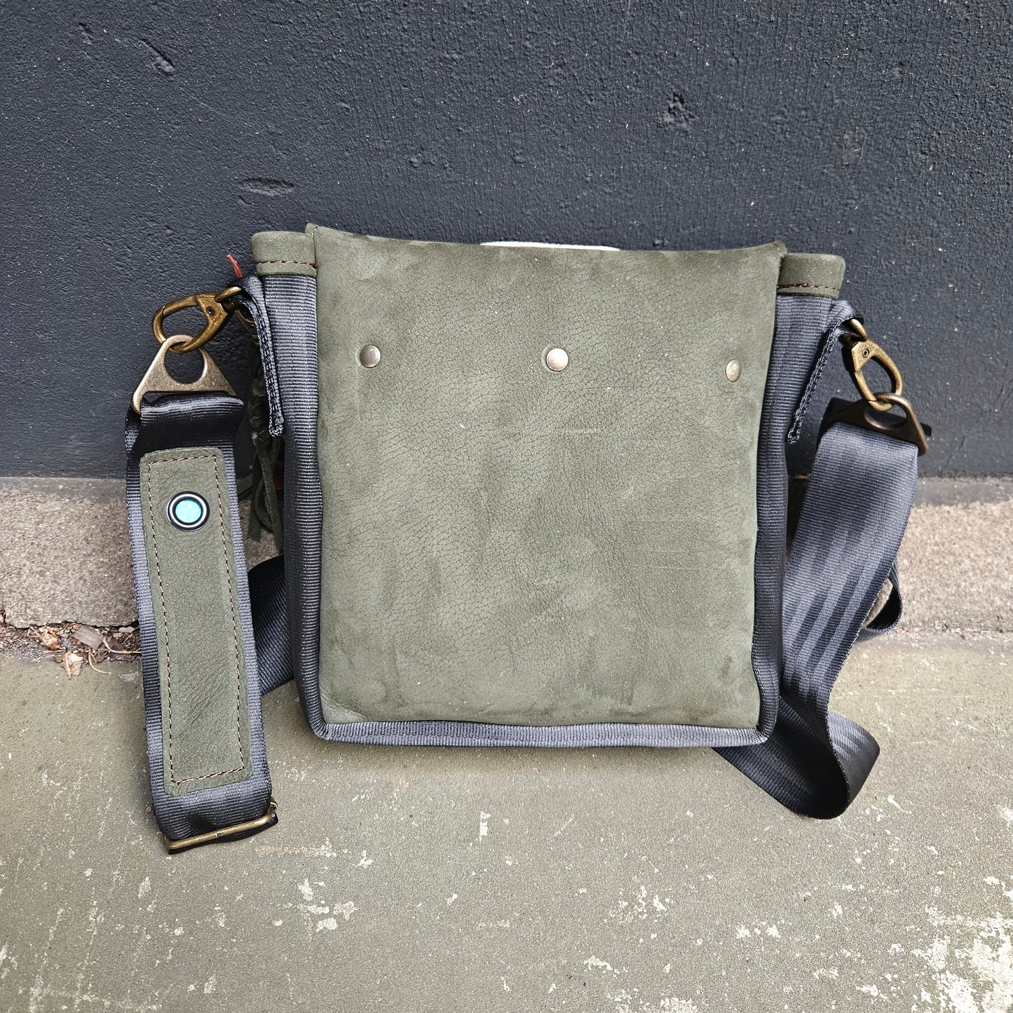 Gordeltas mini groen aqua