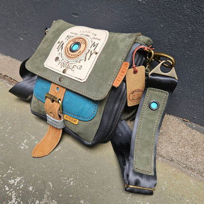 Gordeltas mini groen aqua
