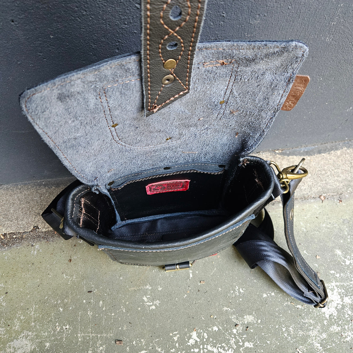 Gordeltas mini zwart