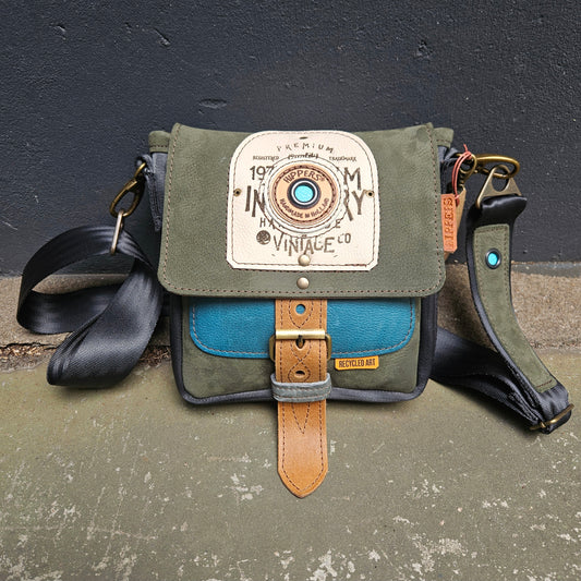 Gordeltas mini groen aqua