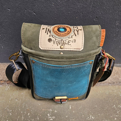 Gordeltas mini groen aqua
