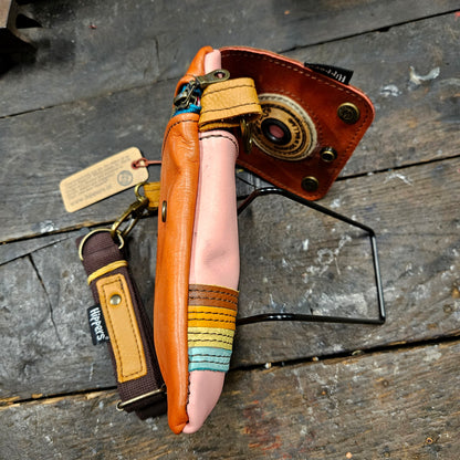 Hippers 2-zijdig vintage roze/ oranjerood