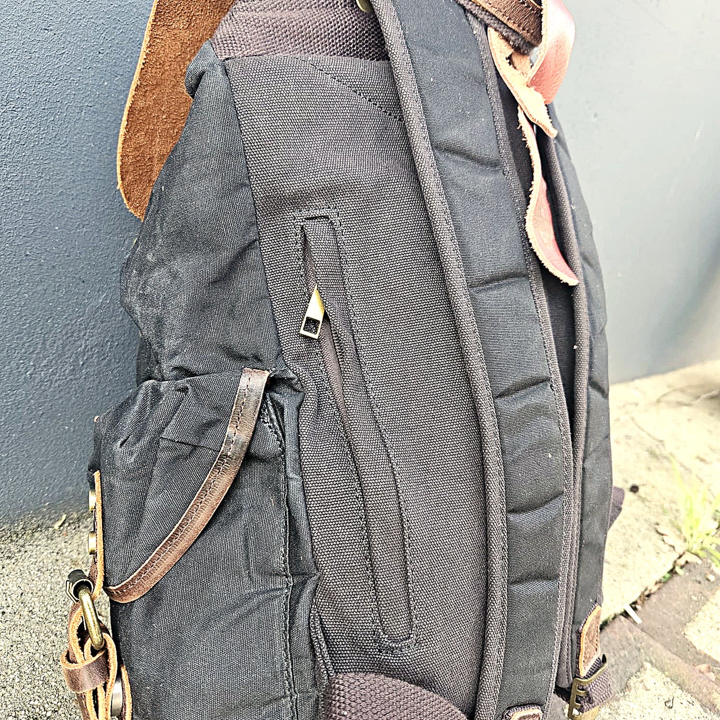Rugzak oldschool zwart
