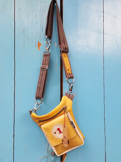 Verlengbandje bruin katoen 4 cm breed voor leder luxe model - Afbeelding 4