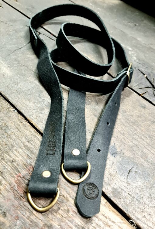 Lederen schouderbandje Hippers  zwart basic - Afbeelding 4