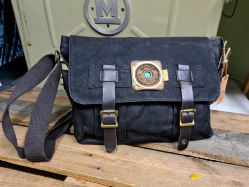 Raw Vintage schoudertas canvas zwart