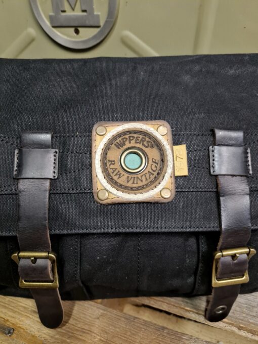 Raw Vintage schoudertas canvas zwart - Afbeelding 2