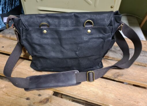 Raw Vintage schoudertas canvas zwart - Afbeelding 5