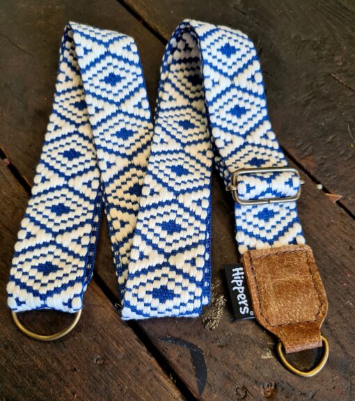 Schouderband blauw wit