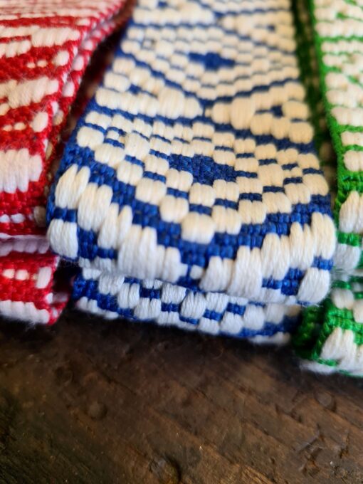 Schouderband blauw wit - Afbeelding 2