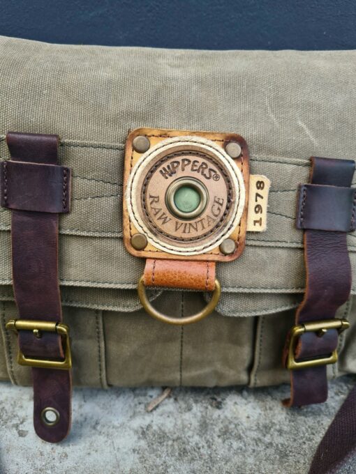 Raw Vintage schoudertas canvas Army - Afbeelding 3