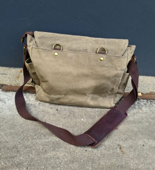 Raw Vintage schoudertas canvas Army - Afbeelding 7