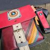 Hippers Gordeltas 'Mini' rood/donkerrood  vintage striping - Afbeelding 3