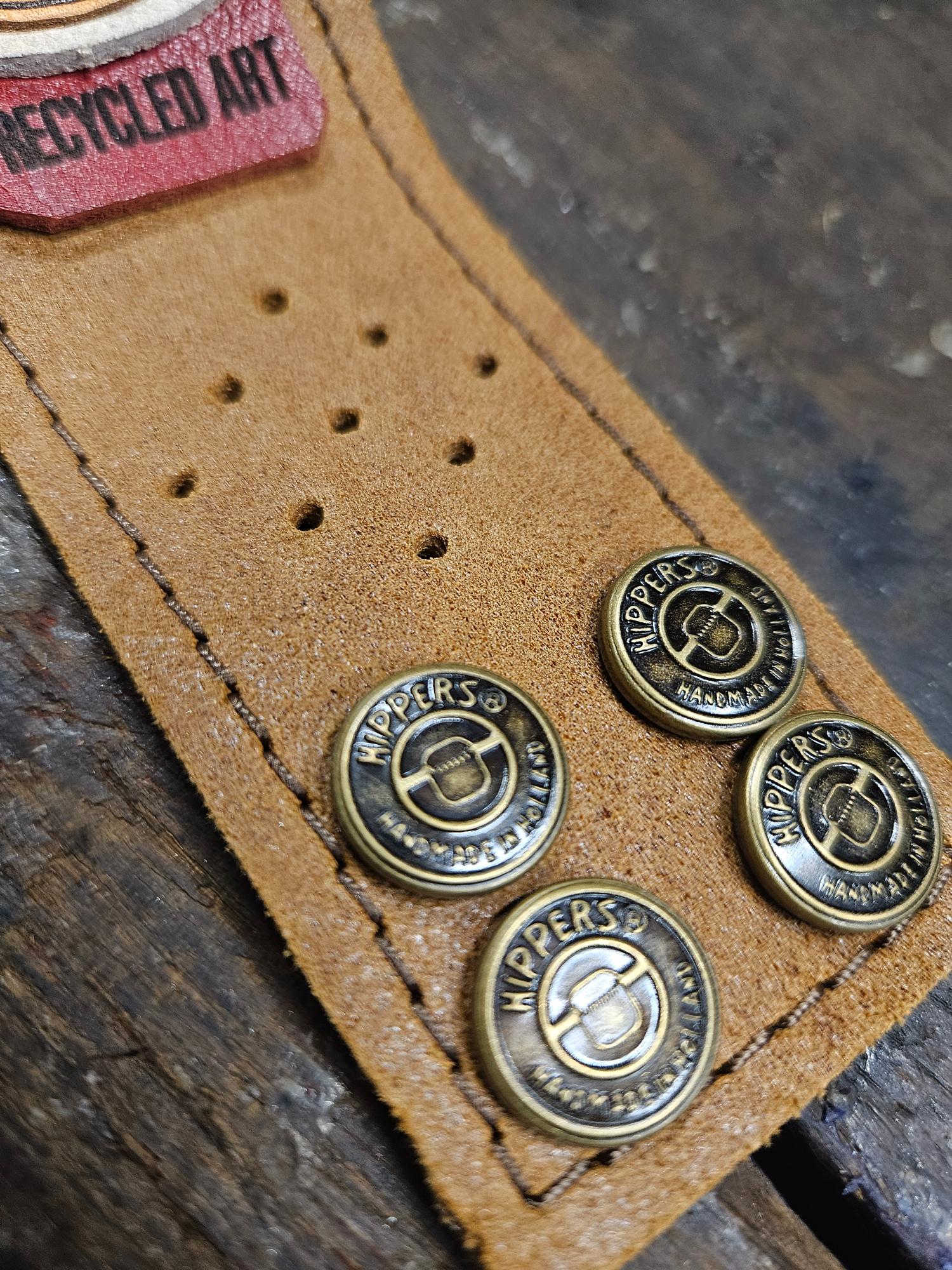 Hippers Armband lichtbruin ruw - Afbeelding 4