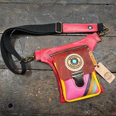 Luxe Hippers heuptas rood geel roze stripes