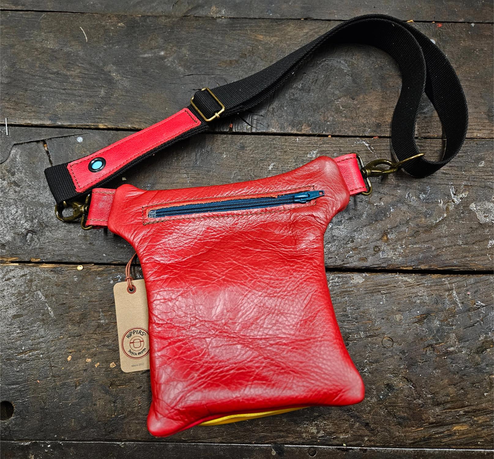 Luxe Hippers heuptas rood geel roze stripes - Afbeelding 6