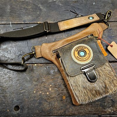 Luxe Hippers heuptas zwart bruin vacht