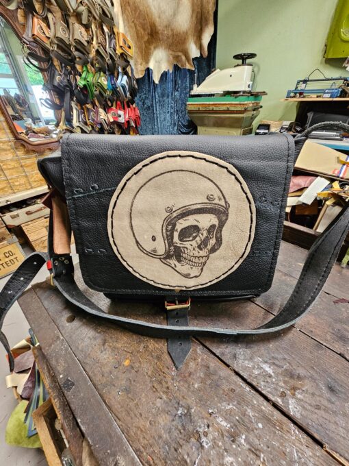 Unieke schoudertas 'Skull Helmet' - Afbeelding 7