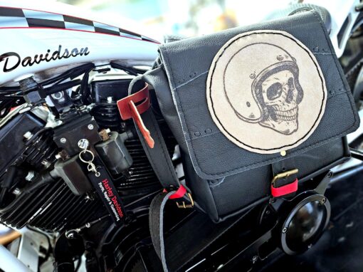 Unieke schoudertas 'Skull Helmet' - Afbeelding 9