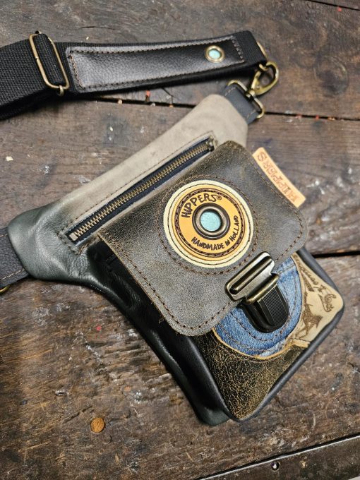 Luxe Hippers heuptas zwart/bruin jeans II - Afbeelding 5