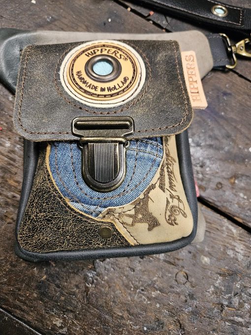 Luxe Hippers heuptas zwart/bruin jeans II - Afbeelding 6