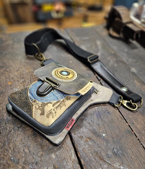 Luxe Hippers heuptas zwart/bruin jeans II - Afbeelding 7