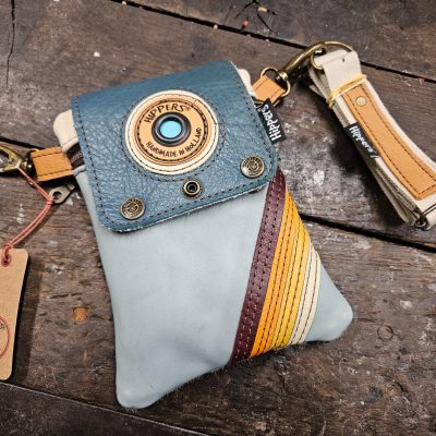 Hippers heuptas 2-zijdig vacht gevlekt/blauw striping