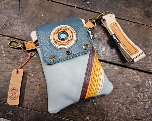 Hippers heuptas 2-zijdig vacht gevlekt/blauw striping