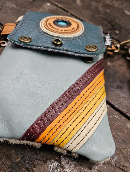 Hippers heuptas 2-zijdig vacht gevlekt/blauw striping - Afbeelding 2